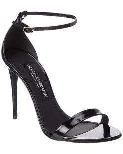 Dolce & Gabbana Logo Leather Sandal Women