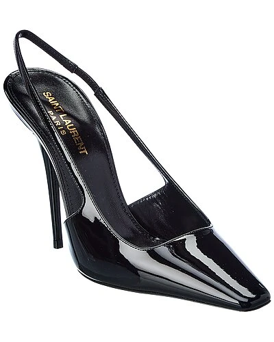 Saint Laurent Tom 110 Patent Slingback Pump Women 3 Saint Laurent Tom 110 Patent Slingback Pump Women