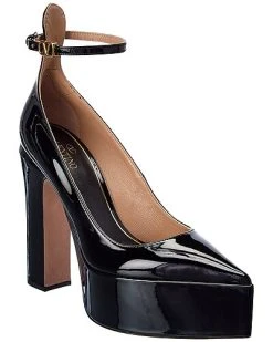 Valentino VLogo Tan-Go 135 Patent Platform Pump Women