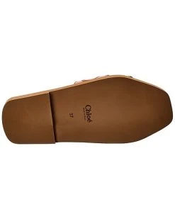 Chloé Woody Leather Slide Women -Valentino shop 1313549665 RLLD 4