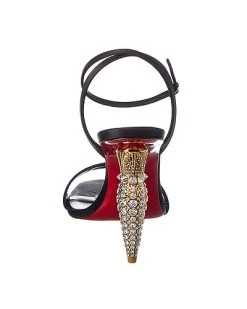 Christian Louboutin Pstrass Queen 100 Satin Sandal Women -Valentino shop 1313549668 RLLD 3