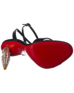 Christian Louboutin Pstrass Queen 100 Satin Sandal Women -Valentino shop 1313549668 RLLD 4