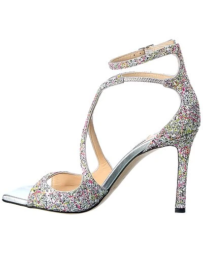 Jimmy Choo Azia 95 Glitter Sandal Women 4 Jimmy Choo Azia 95 Glitter Sandal Women - Image 2