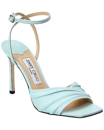 Jimmy Choo Basil 95 Leather Sandal Women 3 Jimmy Choo Basil 95 Leather Sandal Women