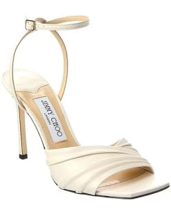 Jimmy Choo Basil 95 Leather Sandal Women