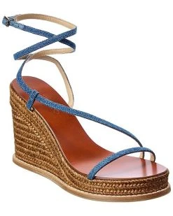 Jimmy Choo Danai 100 Denim Wedge Sandal Women