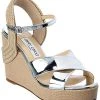 Jimmy Choo Dellena 100 Leather & Linen Wedge Sandal Women 1 Jimmy Choo Dellena 100 Leather & Linen Wedge Sandal Women -Valentino shop 1313549692 RLLD 1