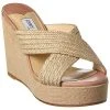 Jimmy Choo Dovina 100 Jute & Linen Wedge Sandal Women -Valentino shop 1313549695 RLLD 1