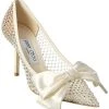 Jimmy Choo Love 85 Crystal Mesh & Leather Pump Women -Valentino shop 1313549709 RLLD 1