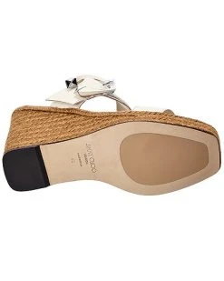 Jimmy Choo Melian 110 Leather Wedge Sandal Women 10 Jimmy Choo Melian 110 Leather Wedge Sandal Women -Valentino shop 1313549710 RLLD 4