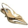Prada Logo Leather Pointy-Toe Slingback Pump Women -Valentino shop 1313549735 RLLD 1