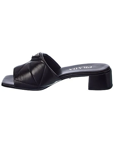 Prada Logo Leather Sandal Women 4 Prada Logo Leather Sandal Women - Image 2