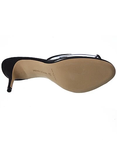 Manolo Blahnik Jadifa 70 Vinyl & Suede Sandal Women 6 Manolo Blahnik Jadifa 70 Vinyl & Suede Sandal Women - Image 4