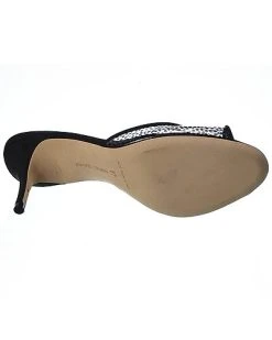 Manolo Blahnik Jadifa 70 Vinyl & Suede Sandal Women -Valentino shop 1313557096 RLLD 4