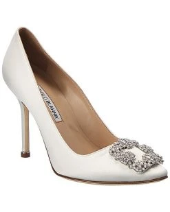 Manolo Blahnik Hangisi 105 Satin Pump Women