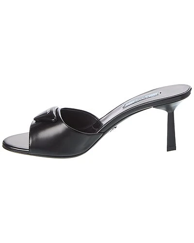 Prada Logo Leather Sandal Women 4 Prada Logo Leather Sandal Women - Image 2