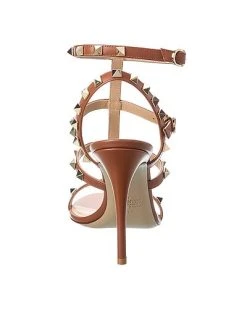 Valentino Rockstud Caged 100 Leather Sandal Women -Valentino shop 1313557129 RLLD 3