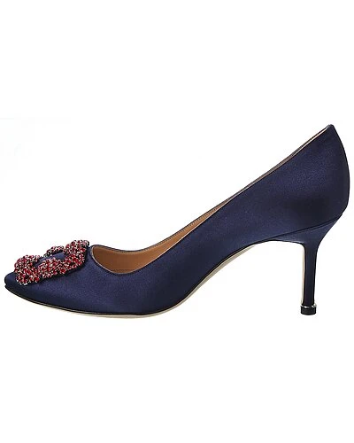 Manolo Blahnik Hangisi 70 Satin Pump Women 4 Manolo Blahnik Hangisi 70 Satin Pump Women - Image 2