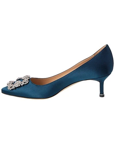 Manolo Blahnik Hangisi 50 Satin Pump Women 4 Manolo Blahnik Hangisi 50 Satin Pump Women - Image 2