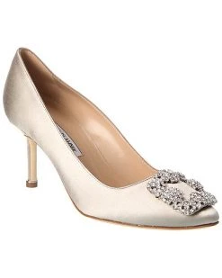 Manolo Blahnik Hangisi 70 Satin Pump Women