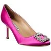 Manolo Blahnik Hangisi 70 Satin Pump Women -Valentino shop 1313557776 RLLD 1