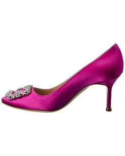 Manolo Blahnik Hangisi 70 Satin Pump Women -Valentino shop 1313557776 RLLD 2