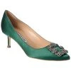 Manolo Blahnik Hangisi 50 Satin Pump Women -Valentino shop 1313557779 RLLD 1