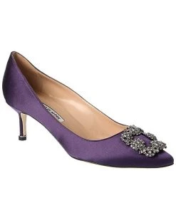 Manolo Blahnik Hangisi 50 Satin Pump Women