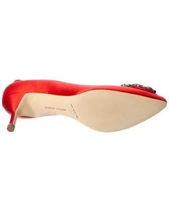 Manolo Blahnik Hangisi 50 Satin Pump Women -Valentino shop 1313557781 RLLD 4