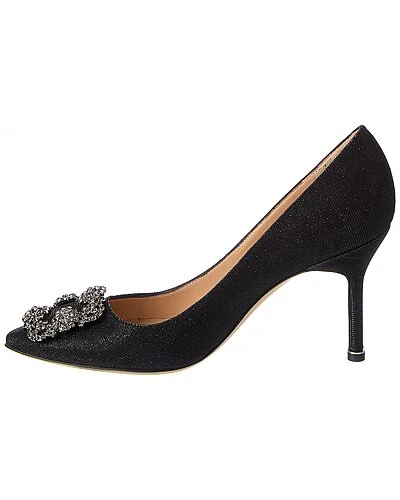 Manolo Blahnik Hangisi 90 Glitter Pump Women 4 Manolo Blahnik Hangisi 90 Glitter Pump Women - Image 2