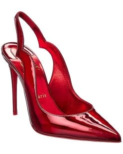 Christian Louboutin Hot Chick Sling 100 Patent Slingback Pump Women