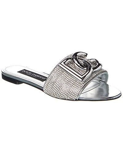 Dolce & Gabbana Logo Leather Sandal Women 3 Dolce & Gabbana Logo Leather Sandal Women