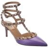Valentino Rockstud Caged 65 Leather Ankle Strap Pump Women -Valentino shop 1313564180 RLLD 1