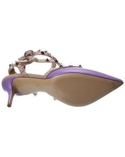 Valentino Rockstud Caged 65 Leather Ankle Strap Pump Women -Valentino shop 1313564180 RLLD 4