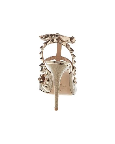Valentino Rockstud Caged 100 Grainy Leather Pump Women 5 Valentino Rockstud Caged 100 Grainy Leather Pump Women - Image 3