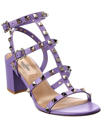Valentino Rockstud Caged 60 Leather Ankle Strap Sandal Women 3 Valentino Rockstud Caged 60 Leather Ankle Strap Sandal Women