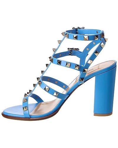 Valentino Rockstud Caged 90 Leather Ankle Strap Sandal Women 4 Valentino Rockstud Caged 90 Leather Ankle Strap Sandal Women - Image 2