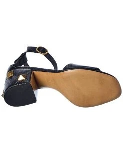 Valentino Roman Stud 75 Grainy Leather Sandal Women -Valentino shop 1313564189 RLLD 4