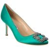 Manolo Blahnik Hangisi 70 Satin Pump Women -Valentino shop 1313600999 RLLD 1