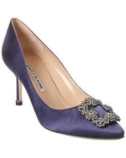 Manolo Blahnik Hangisi 70 Satin Pump Women