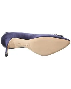 Manolo Blahnik Hangisi 70 Satin Pump Women -Valentino shop 1313668125 RLLD 4