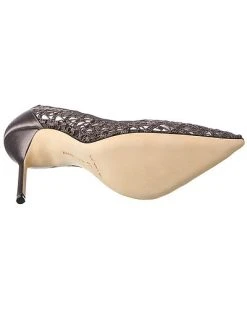 Manolo Blahnik LA 105 Lace & Satin Pump Women 10 Manolo Blahnik LA 105 Lace & Satin Pump Women -Valentino shop 1313696410 RLLD 4