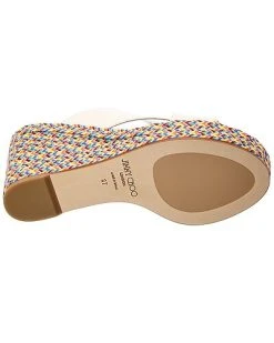 Jimmy Choo Dovina 100 Leather Wedge Sandal Women -Valentino shop 1313721756 RLLD 4