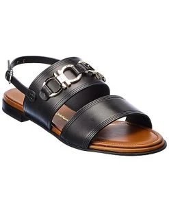Salvatore Ferragamo Chaim 10 Leather Sandal Women