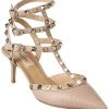 Valentino Rockstud Caged 65 Grainy Leather Ankle Strap Pump Women -Valentino shop 1313762841 RLLD 1