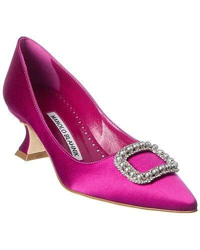 Manolo Blahnik Fabeta 55 Satin Pump Women 3 Manolo Blahnik Fabeta 55 Satin Pump Women