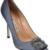 Manolo Blahnik Hangisi 105 Satin Pump Women -Valentino shop 1313786072 RLLD 1