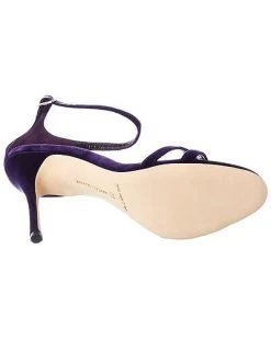 Manolo Blahnik Paloma 105 Velvet Sandal Women -Valentino shop 1313787192 RLLD 4