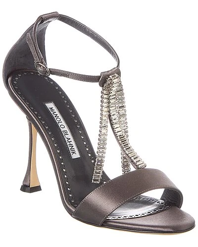 Manolo Blahnik Mbi 100 Satin Sandal Women 3 Manolo Blahnik Mbi 100 Satin Sandal Women