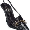 Saint Laurent Tom 90 Croc-Embossed Leather Slingback Pump Women -Valentino shop 1313824308 RLLD 1